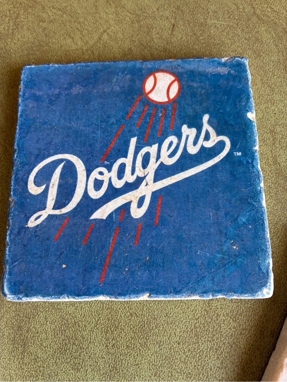 LA Dodgers stone coasters